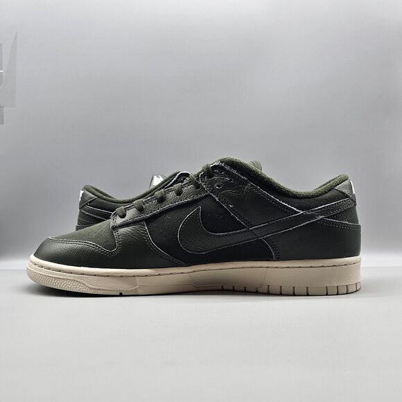 Nike Men's Dunk Low Retro Premium Size 10 'Sequoia' Sneakers DZ2538-300 NEW - Picture 6 of 9